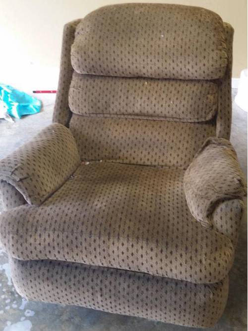 upholster cleaning-before